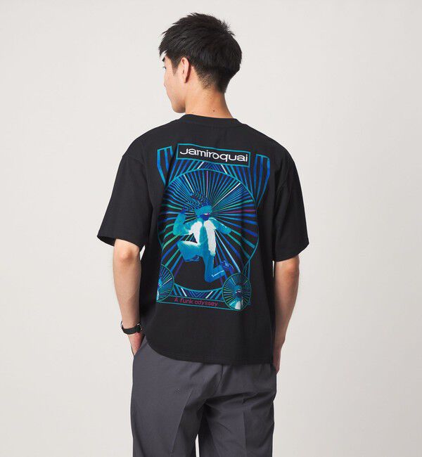 UNITED ARROWS green label relaxing「【別注】＜Bravado＞ジャミロクワイ グラフィック プリント 半袖 Tシャツ」|Tシャツ・カットソー|BLACK