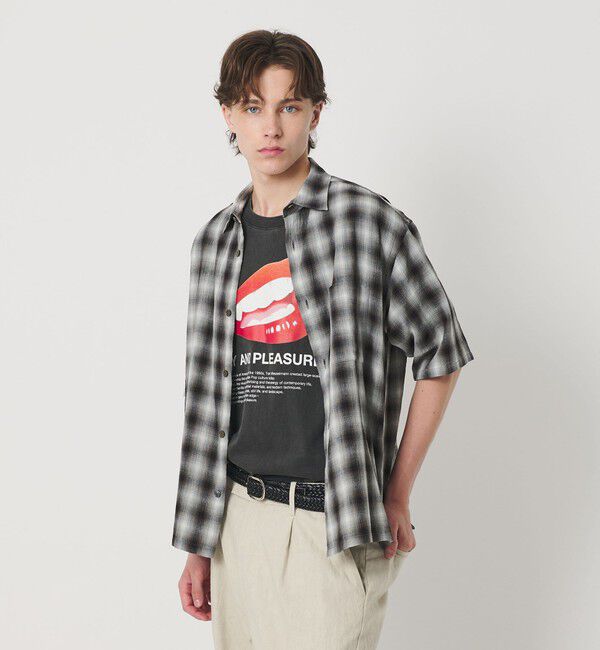 BEAUTY&YOUTH UNITED ARROWS「ボイル オンブレ チェック レギュラーカラー シャツ GRANDE型」|シャツ・ブラウス|