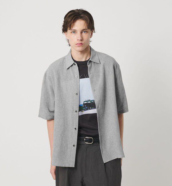 BEAUTY&YOUTH UNITED ARROWS「ツイスト リネンブレンド レギュラーカラー シャツ FORM型」|シャツ・ブラウス|