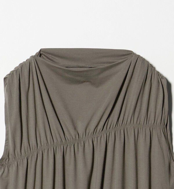 BEAUTY&YOUTH UNITED ARROWS「【WEB限定 Wardrobe DAILY MINIMAL】シャーリング ノースリーブトップス」|Tシャツ・カットソー|