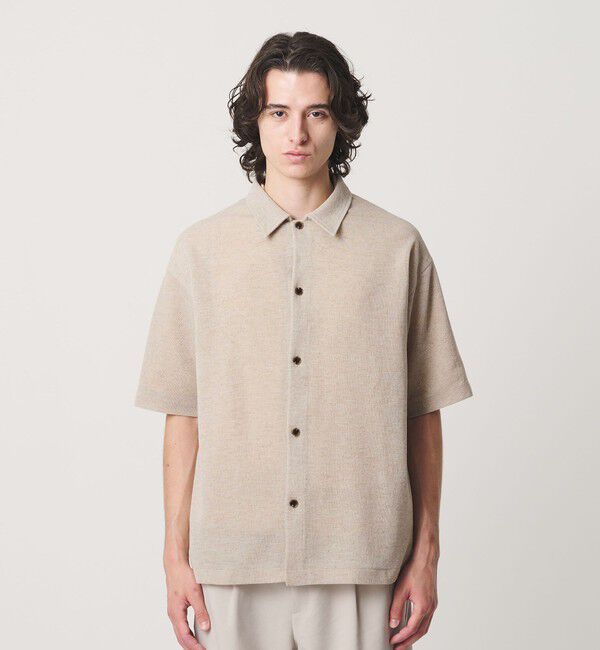 BEAUTY&YOUTH UNITED ARROWS「KNITEE リネンブレンド ミラノ シャツ ウォッシャブル」|カーディガン|