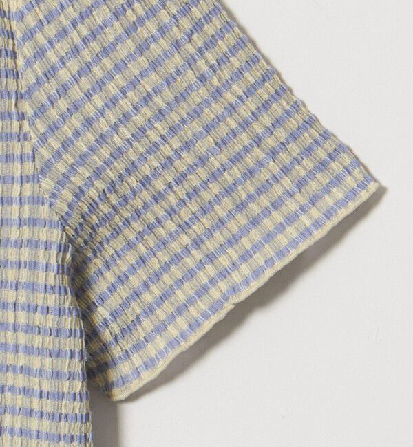 BEAUTY&YOUTH UNITED ARROWS「ソリッド＆チェック Vネック ショートスリーブ カーディガン」|カーディガン|