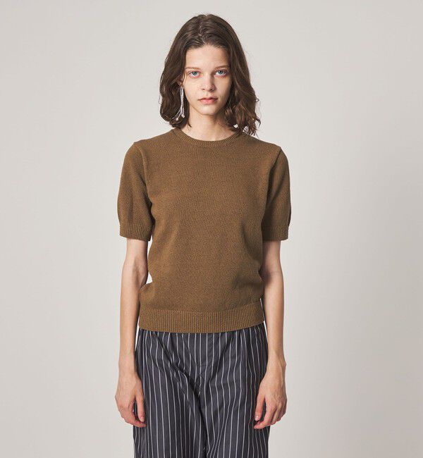 STEVEN ALAN「＜Steven Alan＞ハーフスリーブ ニット プルオーバー」|ニット・セーター|