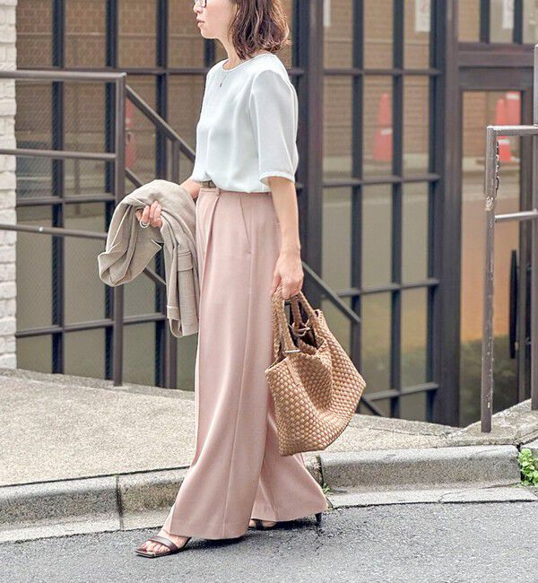 NOLLEY'S sophi「ウォッシャブル強撚ツイルワイドパンツ」|その他|
