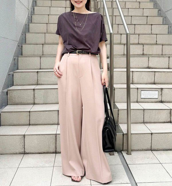 NOLLEY'S sophi「ウォッシャブル強撚ツイルワイドパンツ」|その他|