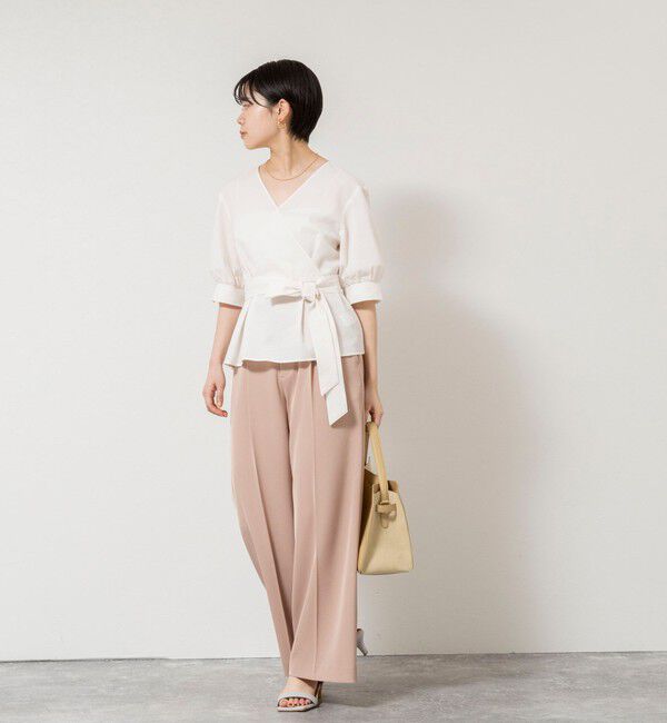 NOLLEY'S sophi「ウォッシャブル強撚ツイルワイドパンツ」|その他|