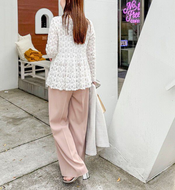 NOLLEY'S sophi「ウォッシャブル強撚ツイルワイドパンツ」|その他|