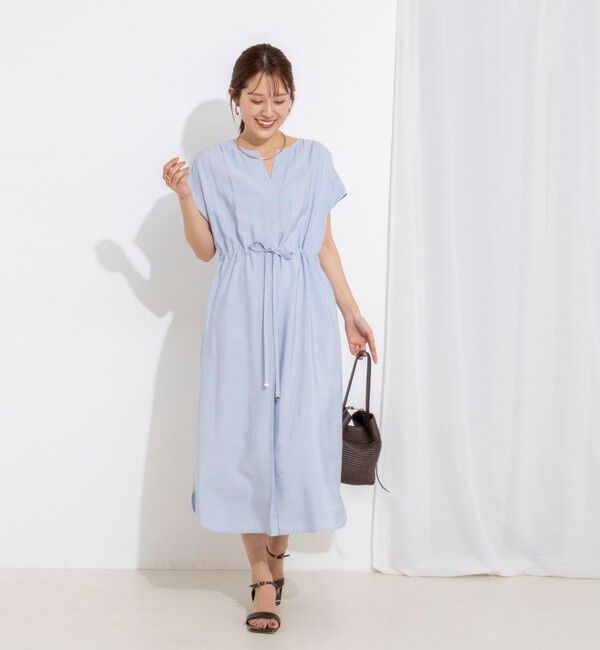 NOLLEY'S「ウォッシャブル前タックワンピース」|ワンピース|