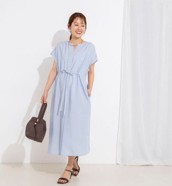 NOLLEY'S「ウォッシャブル前タックワンピース」|ワンピース|