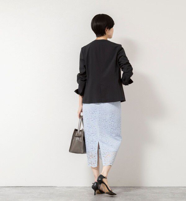 NOLLEY'S sophi「《セットアップ対応/UVカット/接触冷感》ウォッシャブルDry toro ノーカラージャケット」|ノーカラージャケット|