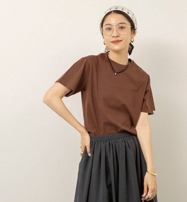 MAQWEL「【MAQWEL/マクウェル】ウォッシャブルコンパクトコーマＴシャツ」|Tシャツ・カットソー|