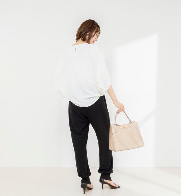 NOLLEY'S「【WEB限定】ウォッシャブルジョーゼットコクーンブラウス」|シャツ・ブラウス|