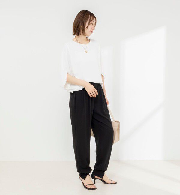 NOLLEY'S「【WEB限定】ウォッシャブルジョーゼットコクーンブラウス」|シャツ・ブラウス|