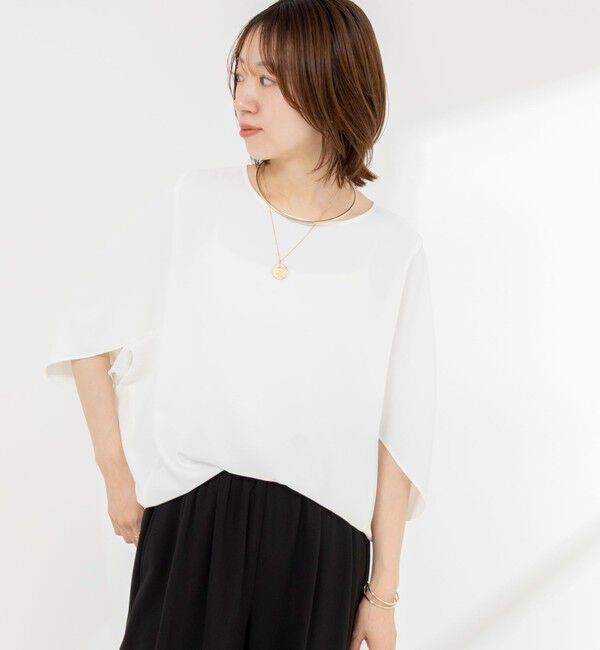 NOLLEY'S「【WEB限定】ウォッシャブルジョーゼットコクーンブラウス」|シャツ・ブラウス|