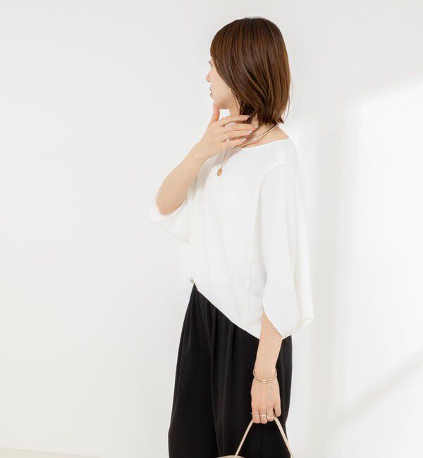 NOLLEY'S「【WEB限定】ウォッシャブルジョーゼットコクーンブラウス」|シャツ・ブラウス|