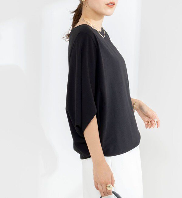 NOLLEY'S「【WEB限定】ウォッシャブルジョーゼットコクーンブラウス」|シャツ・ブラウス|