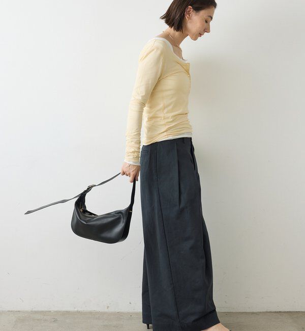  「【La nature linge】キュプラハイツイストヘンリーロンTee」|Tシャツ・カットソー|