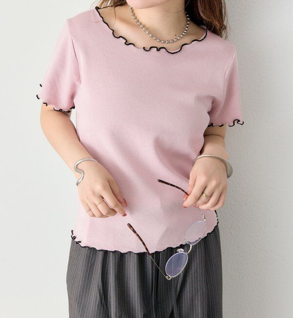  「配色メロウニットT」|Tシャツ・カットソー|