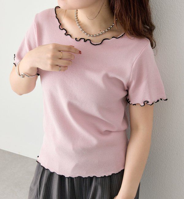  「配色メロウニットT」|Tシャツ・カットソー|
