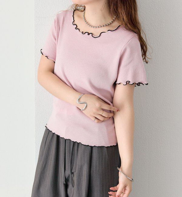  「配色メロウニットT」|Tシャツ・カットソー|