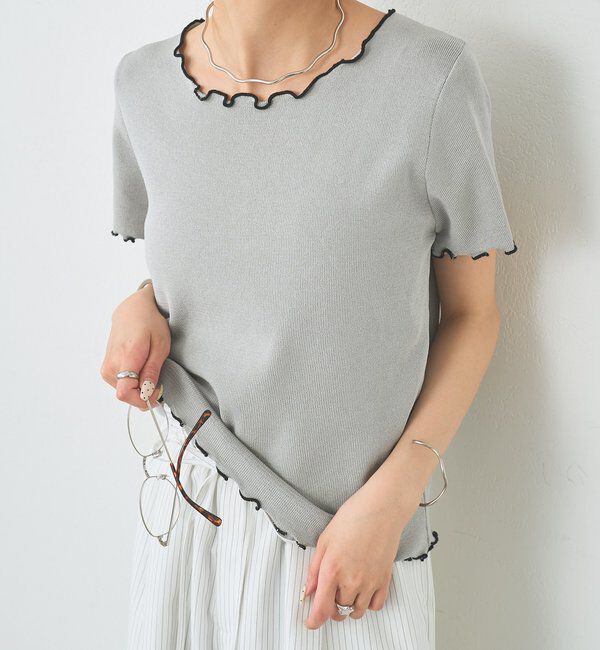  「配色メロウニットT」|Tシャツ・カットソー|
