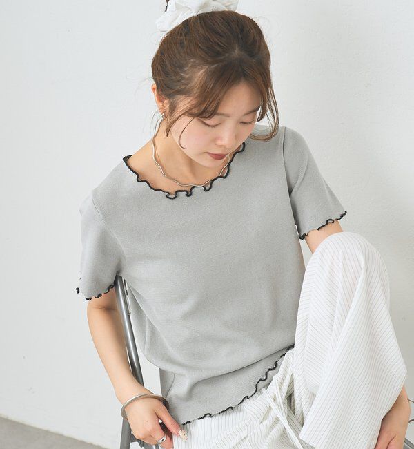  「配色メロウニットT」|Tシャツ・カットソー|