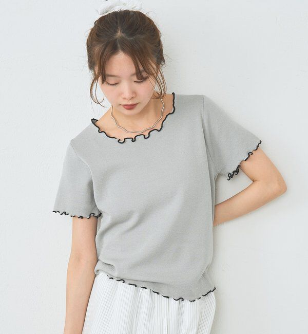  「配色メロウニットT」|Tシャツ・カットソー|