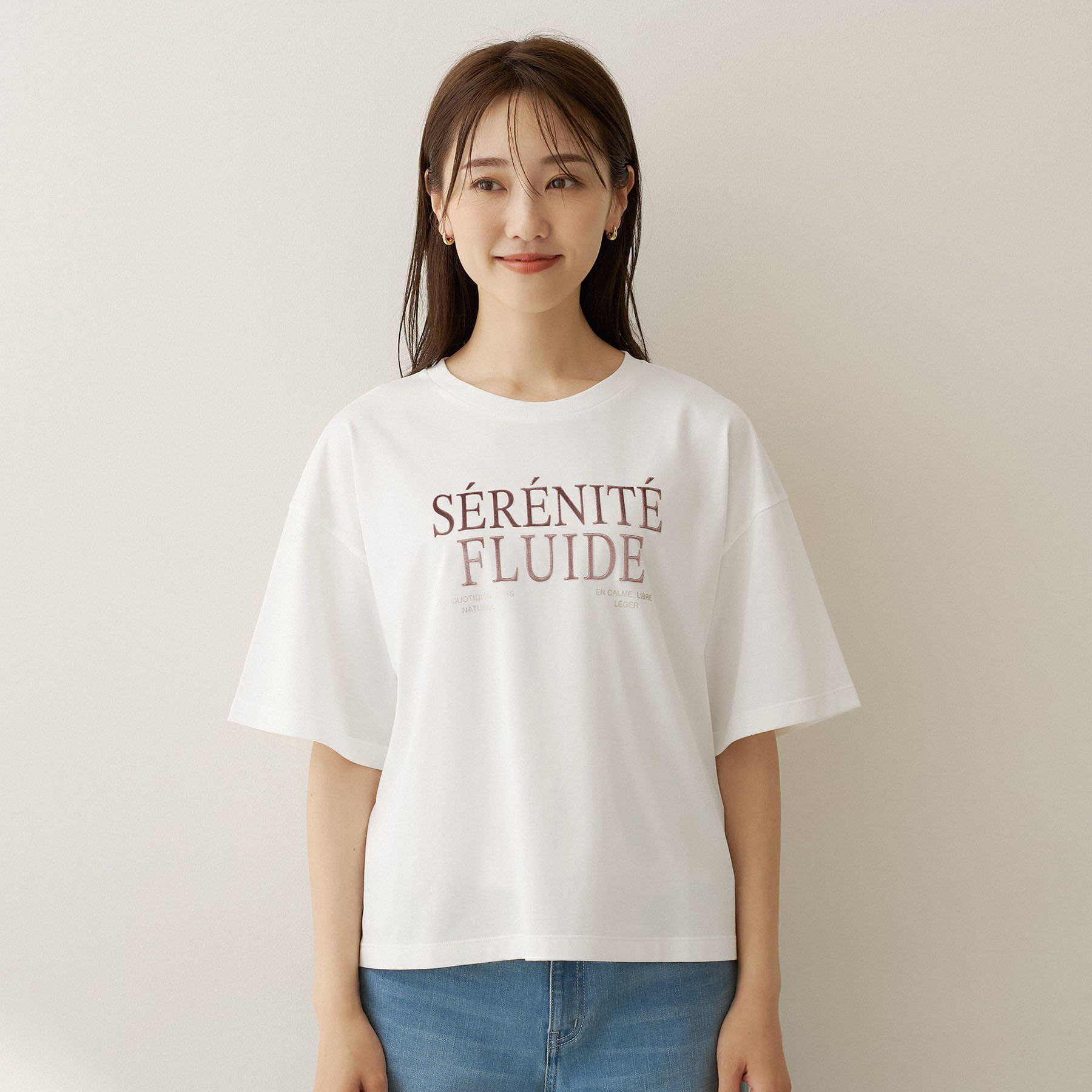 UNTITLED「ベロアプリントロゴT」|Tシャツ・カットソー|