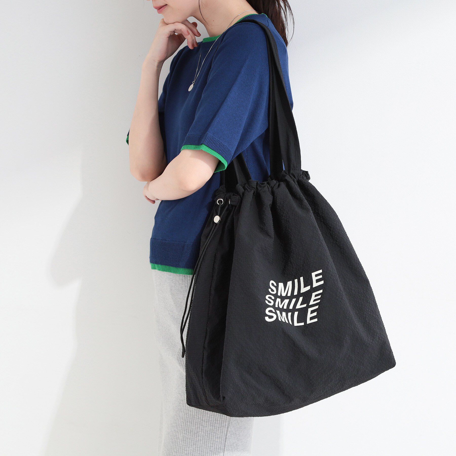 SHOO･LA･RUE「ロゴプリントトートバッグ」|トートバッグ|