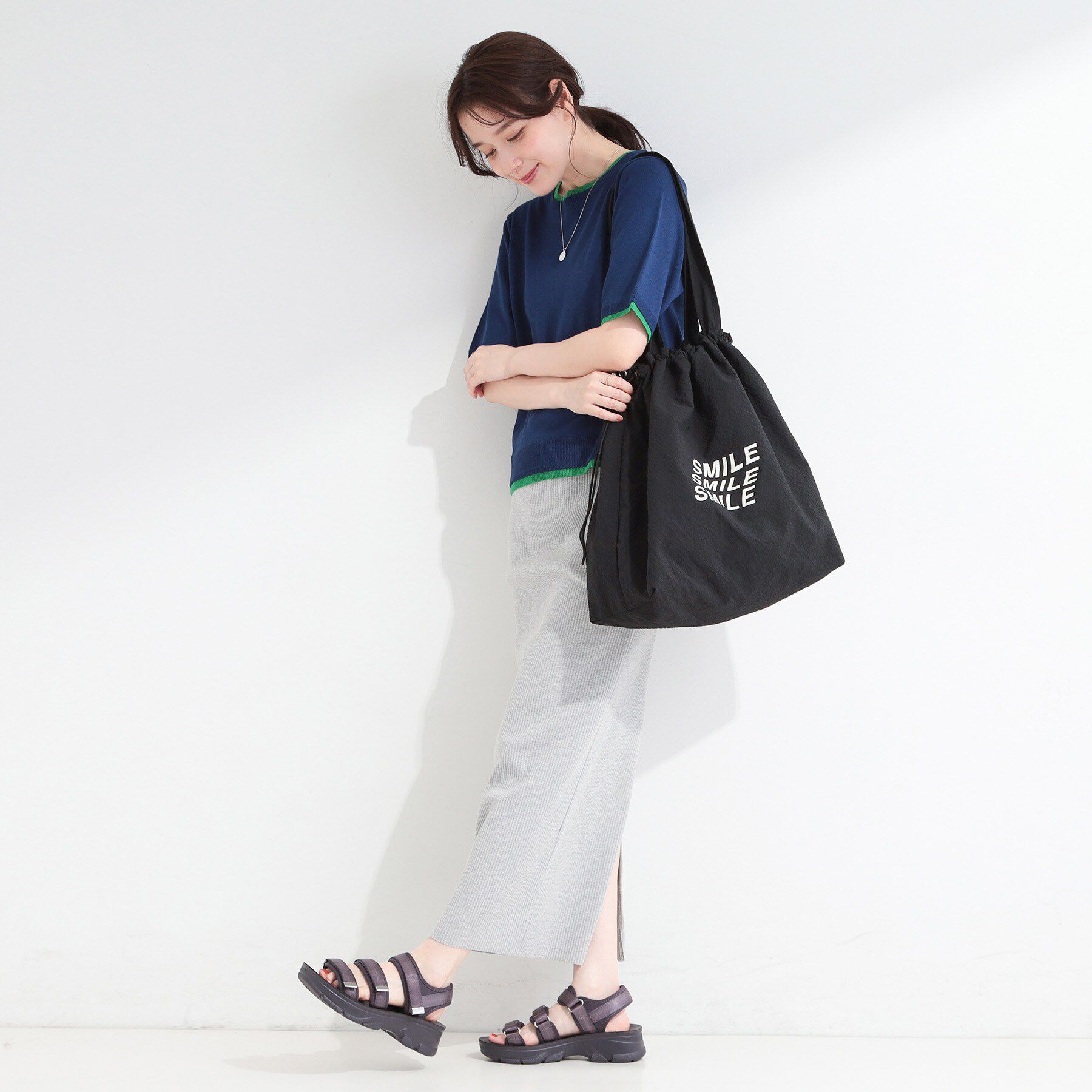 SHOO･LA･RUE「ロゴプリントトートバッグ」|トートバッグ|