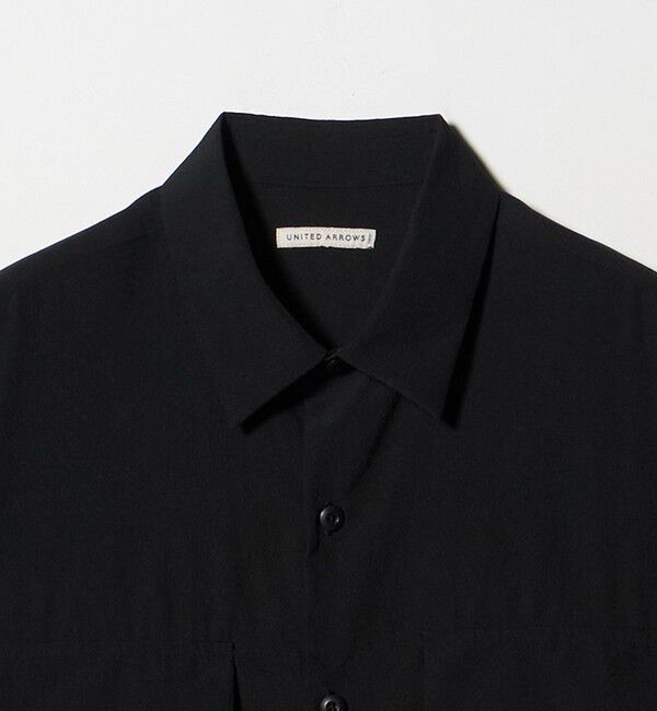 UNITED ARROWS「DotAir ドットエア ミリタリー ショートスリーブ シャツ 吸水速乾 タテストレッチ」|シャツ・ブラウス|