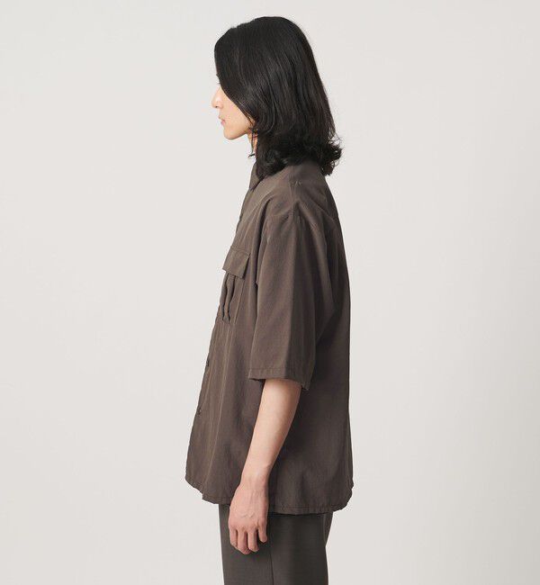 UNITED ARROWS「DotAir ドットエア ミリタリー ショートスリーブ シャツ 吸水速乾 タテストレッチ」|シャツ・ブラウス|