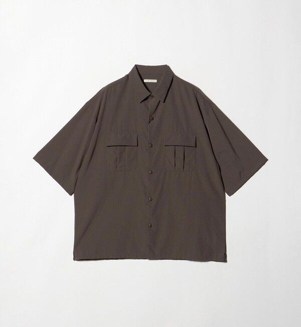 UNITED ARROWS「DotAir ドットエア ミリタリー ショートスリーブ シャツ 吸水速乾 タテストレッチ」|シャツ・ブラウス|
