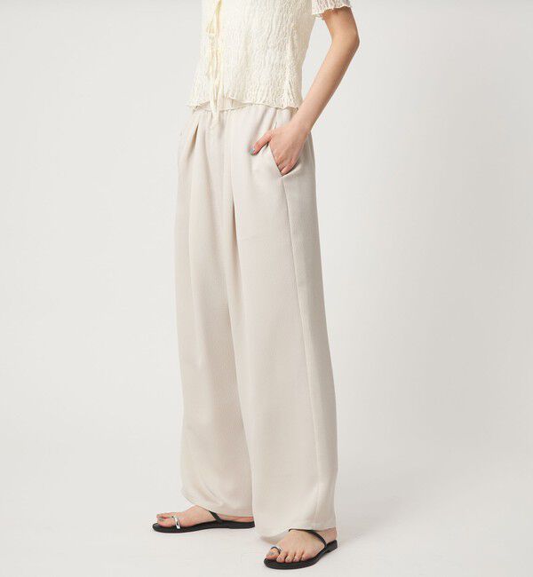 EMMEL REFINES「＜EMMEL REFINES＞EM ハンマーサテン イージー パンツ」|チノ|NATURAL
