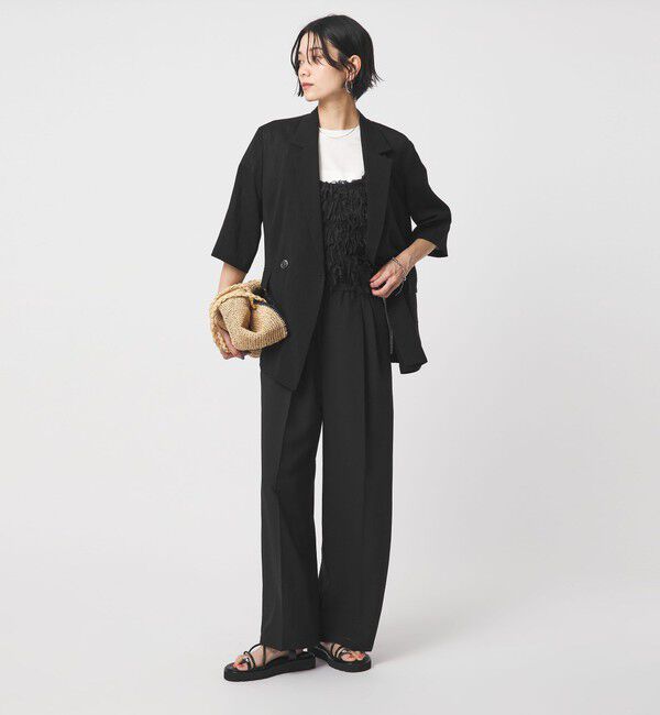 UNITED ARROWS green label relaxing「【結論シリーズ】ドライクロス ニーハイワイド マシンウォッシャブル ストレッチ 吸水速乾 通気性」|その他|