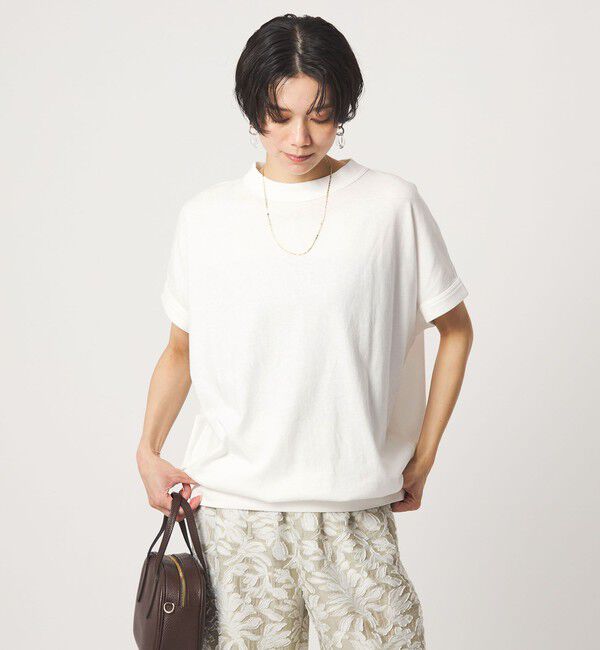 UNITED ARROWS green label relaxing「ガーゼテンジク フォルム Tシャツ」|Tシャツ・カットソー|OFF WHITE