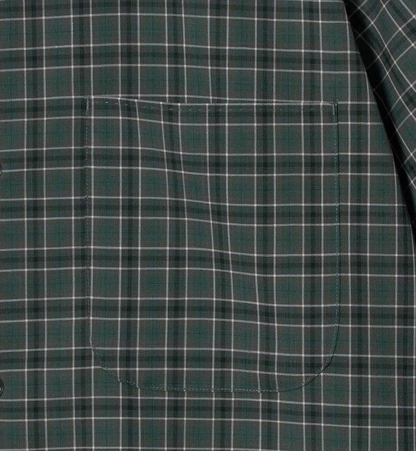 UNITED ARROWS green label relaxing「ウォッシャブル TW サイロ ジャストルーズ チェック柄 半袖 シャツ -通気性・接触冷感-」|シャツ・ブラウス|