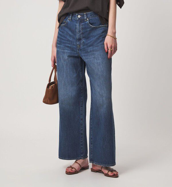 UNITED ARROWS green label relaxing「［size SHORT/TALLあり］ワイド デニム パンツ」|デニム|COBALT