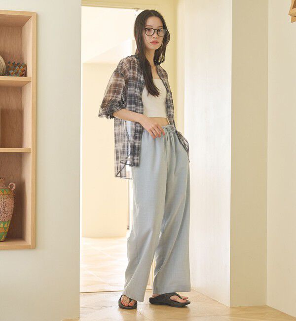 BEAUTY&YOUTH UNITED ARROWS「リネンライク ライトイージーパンツ ウォッシャブル 防シワ」|その他|