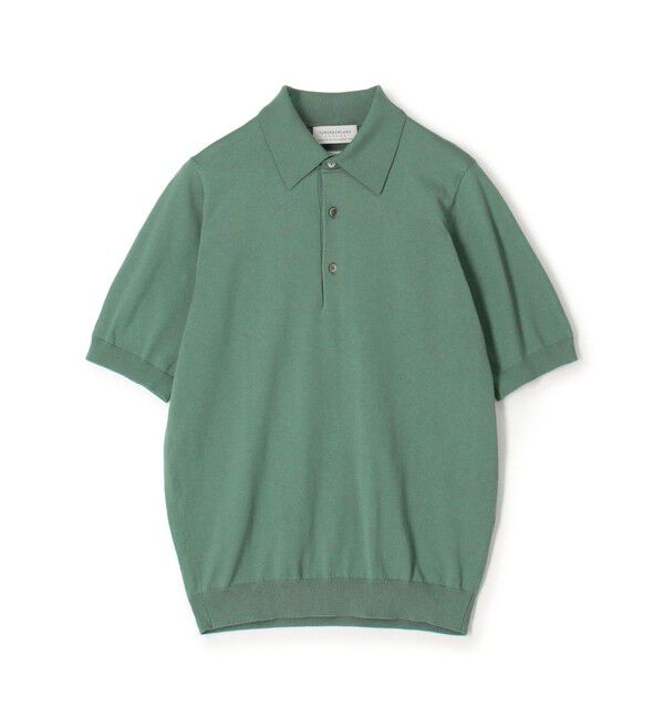 TOMORROWLAND MENS「TOMORROWLAND tricot シルクコットン 半袖ニットポロシャツ SESIA」|ポロシャツ|53 グリーン