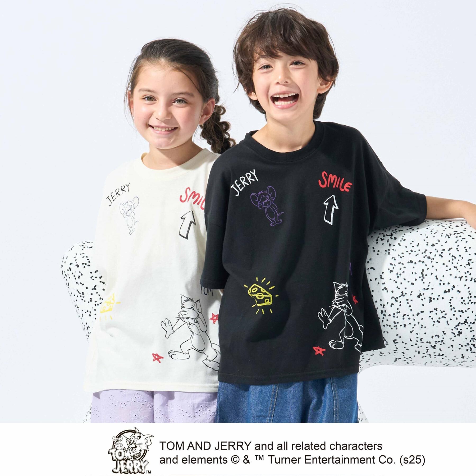 SHOO･LA･RUE「【TOM and JERRY】ひんやりラクガキTシャツ」|Tシャツ・カットソー|