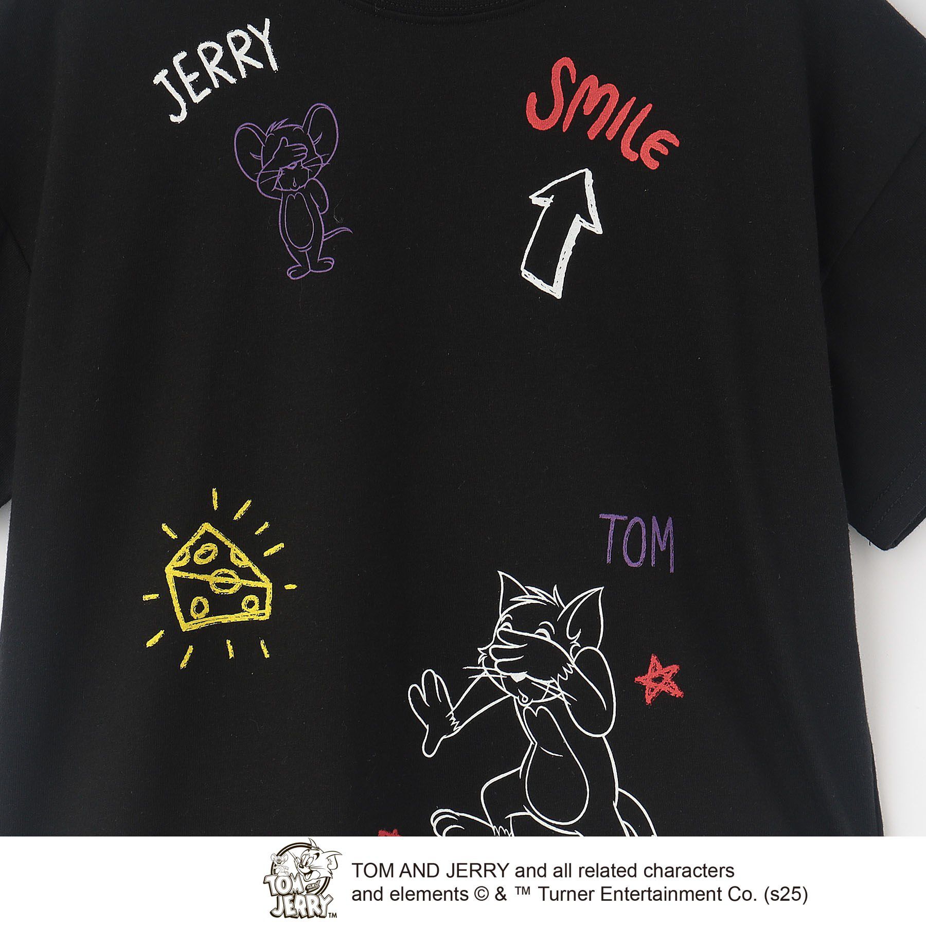 SHOO･LA･RUE「【TOM and JERRY】ひんやりラクガキTシャツ」|Tシャツ・カットソー|