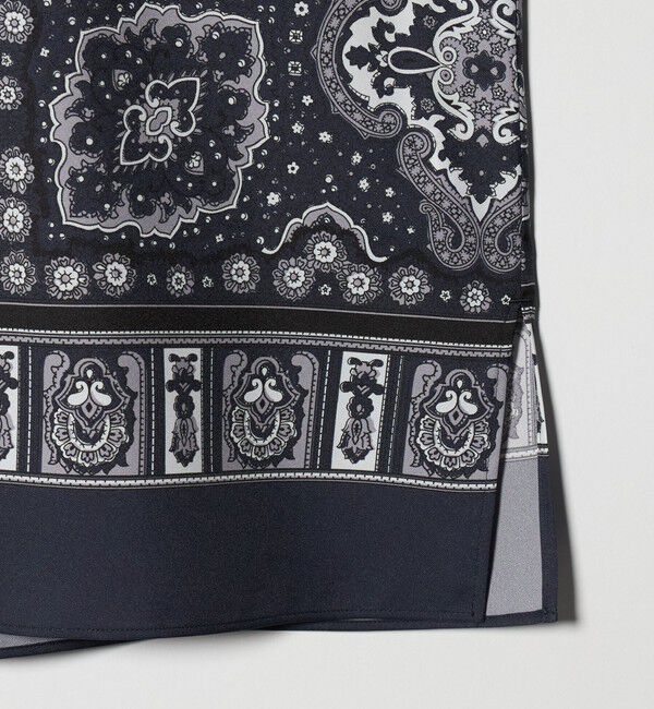 UNITED ARROWS「スカーフ プリント シャツ ‐ウォッシャブル‐」|シャツ・ブラウス|