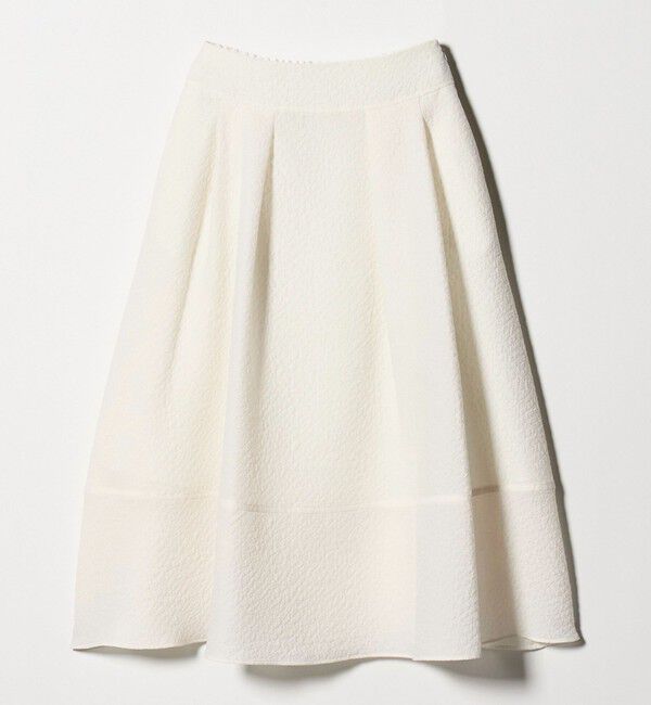 UNITED ARROWS「オーガンジー ジャガード フレアスカート ‐ウォッシャブル‐」|フレア|