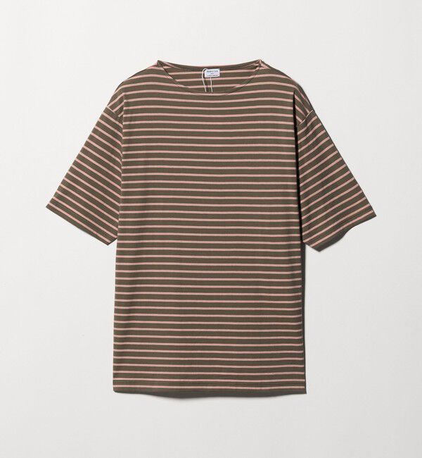 UNITED ARROWS「【別注】＜Armor-Lux＞ セミボートネック ボーダー Tシャツ」|Tシャツ・カットソー|
