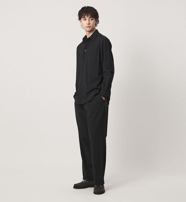 UNITED ARROWS「ナイロン/ポリウレタン エコニール 2プリーツ パンツ タテヨコストレッチ」|チノ|
