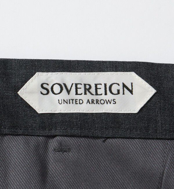 UNITED ARROWS「＜SOVEREIGN＞ウール トロピカル ハーフギャザー イージースラックス」|チノ|