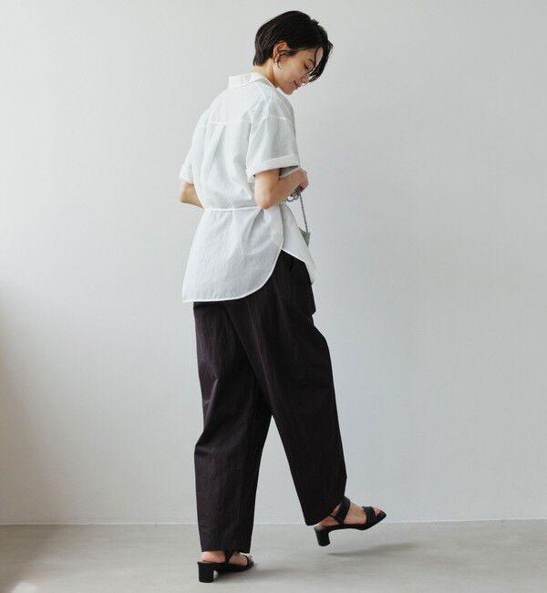 UNITED ARROWS green label relaxing「【結論シリーズ】リボンハイウエストシャツ」|シャツ・ブラウス|