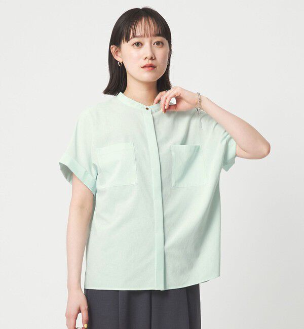 UNITED ARROWS green label relaxing「Breeze Cool ポケット シャツ マシンウォッシャブル 吸水速乾 通気性 UVカット」|シャツ・ブラウス|