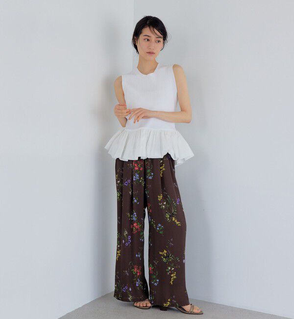 EMMEL REFINES「＜EMMEL REFINES＞EM スソバルーン ノースリーブ ニット」|ニット・セーター|